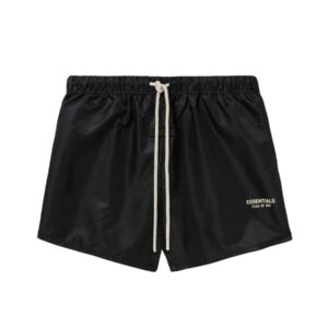 Essentials Drawstring Black Shorts