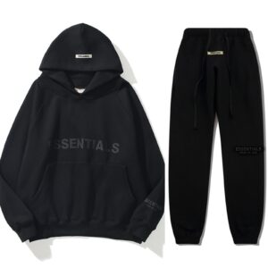 Fear Of God Essential Oversized Black Tracksuit