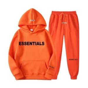 Orange-Essential-Spring-Hooded-Tracksuit